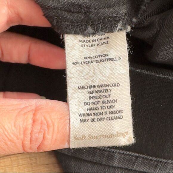 Soft Surroundings Faded Black Pull On Skinny Jeans Size PXS - Picture 15 of 15